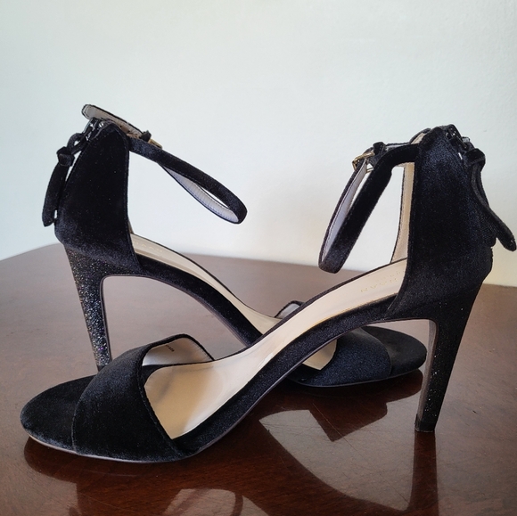 Black Velvet Cole Haan Clara Grand Sandal 85mm Women Shoes Size 9B - W09915 - Picture 4 of 11